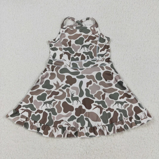 Girls Strappy Camo Hunting Dress